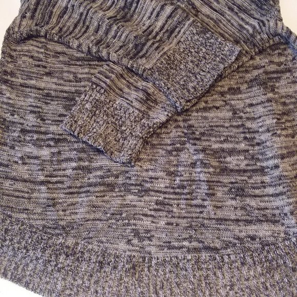 Eileen Fisher Women's M Gray Organic Linen Long Sleeve Open Knit Sweater - Picture 8 of 8